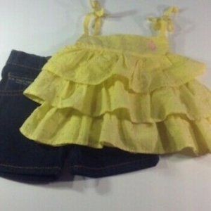 US Polo ruffled tank top & shorts